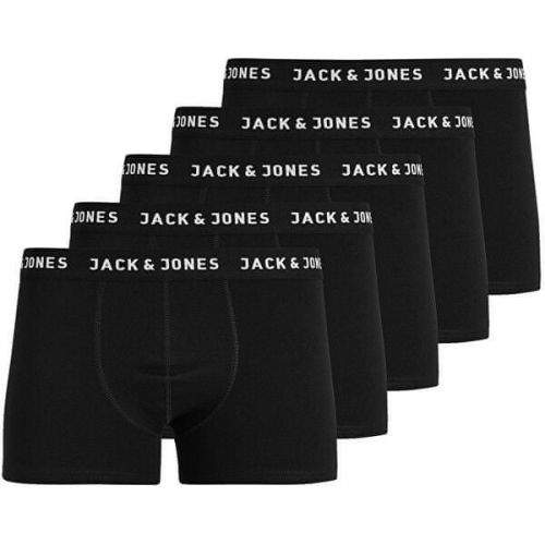 Jack&Jones 5 PACK - pánské boxerky JACHUEY 12142342 Black (Velikost S)