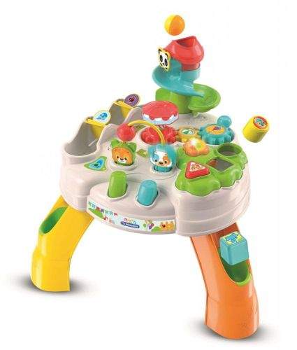 Clementoni Clemmy Baby Veselý hrací stolek s kostkami a zvířátky
