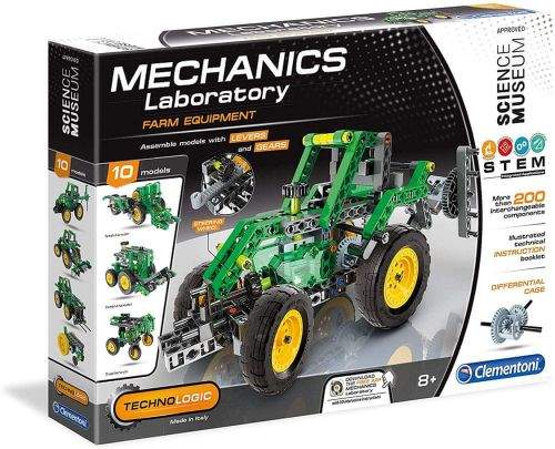 Clementoni Mechanická laboratoř Farmářský traktor 200 dílků