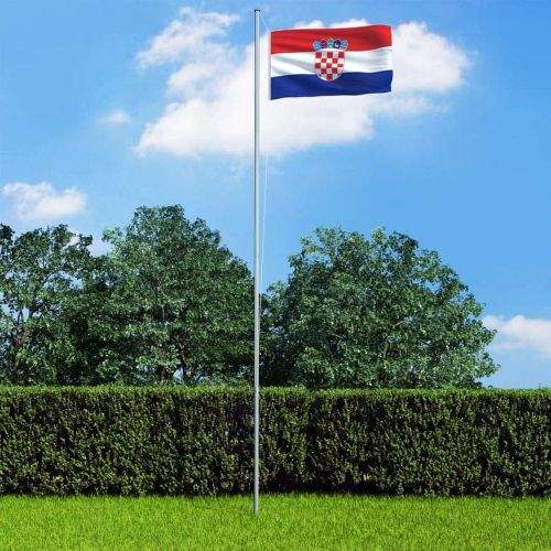 shumee Chorvatská vlajka a stožár hliník 6,2 m
