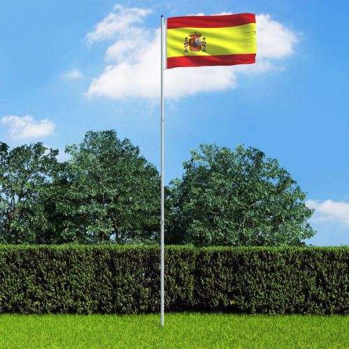 shumee Španělská vlajka a stožár hliník 6 m