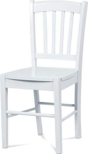 ART Jídelní židle celodřevěná, bílá AUC-005 WT Art
