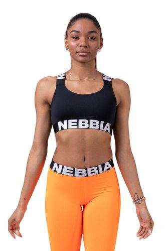 Nebbia Power Your Hero ikonická sportovní podprsenka 535 černá M