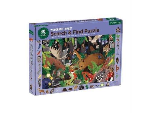 Mudpuppy Search & Find Puzzle/Woodland (New) 64 PC