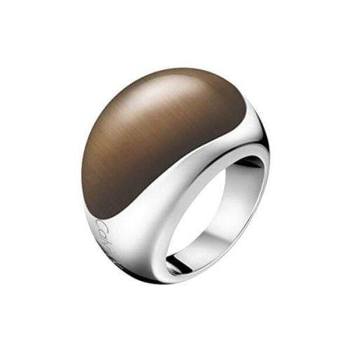 Calvin Klein Ocelový prsten s kamenem Ellipse KJ3QCR0201 (Obvod 52 mm)