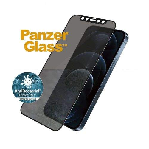 PanzerGlass Edge-to-Edge Privacy Antibacterial pro Apple iPhone 12 Pro Max 6,7″ P2712, černé