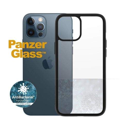 PanzerGlass ClearCase Antibacterial pro Apple 12 Pro Max iPhone 6,7″ Black Edition 0253