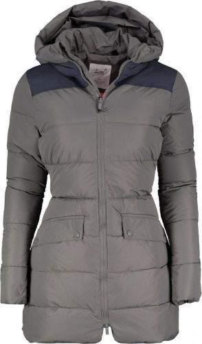 2117 BJÖRKAS - dámský zateplený kabát (Du Pont Sorona) - dk grey - 40