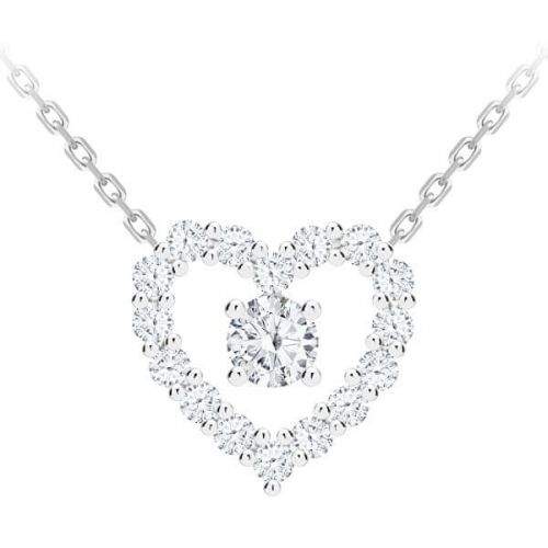 Preciosa Romantický stříbrný náhrdelník First Love s kubickou zirkonií Preciosa 5302 00 stříbro 925/1000