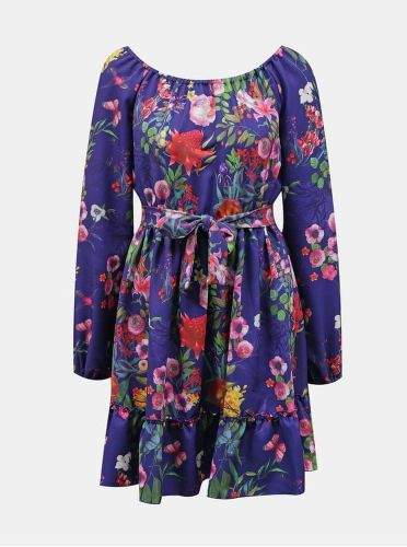 Numoco fialové květované šaty Numoco S