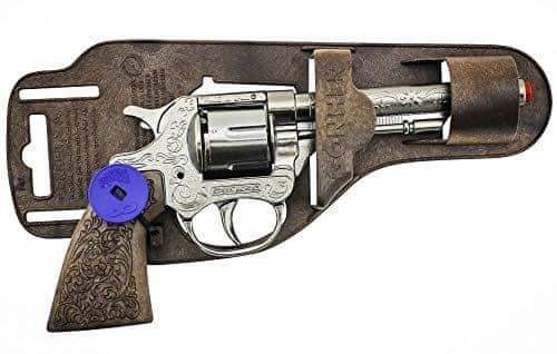 Alltoys Revolver kovbojský stříbrný, kovový - 8 ran