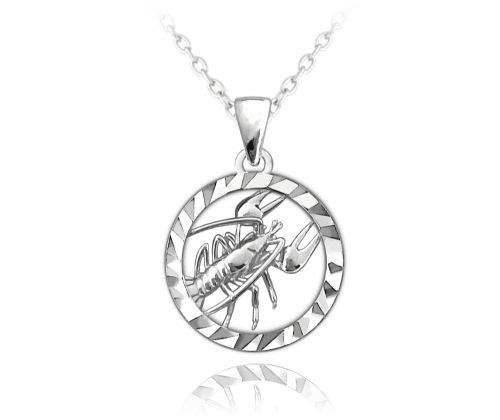 MINET Stříbrný náhrdelník MINET Zodiac znamení RAK
