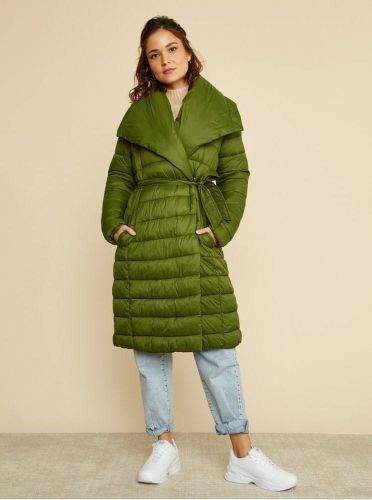 ZOOT zelený dámský zimní prošívaný kabát Trisha XS