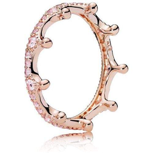 Pandora Překrásný bronzový prsten Začarovaná koruna 187087NPO (Obvod 50 mm) stříbro 925/1000