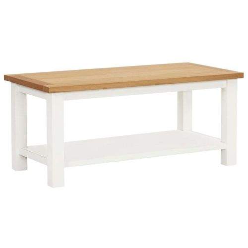 shumee Konferenční stolek 90 x 45 x 40 cm masivní dubové dřevo