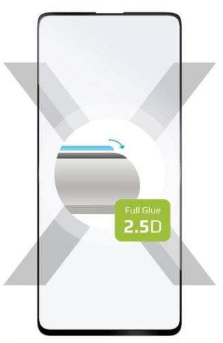 Fixed Ochranné sklo Full-Cover pro Samsung Galaxy M31s, lepení přes celý displej, černé FIXGFA-596-BK