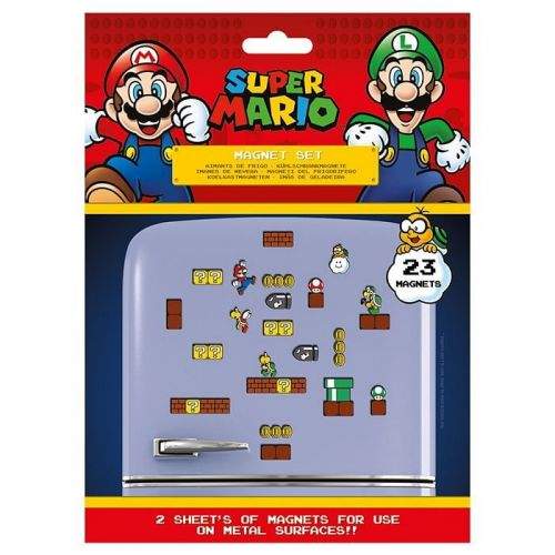 Grooters Super Mario Bros. Sada magnetek Super Mario - 23 ks