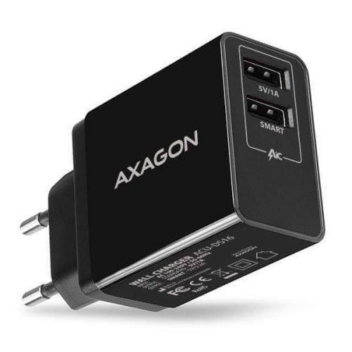 AXAGON ACU-DS16 SMART nabíječka do sítě, 2× USB, 16 W