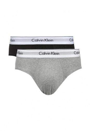 Calvin Klein 2Pack Slipy Modern Cotton Black&Grey S