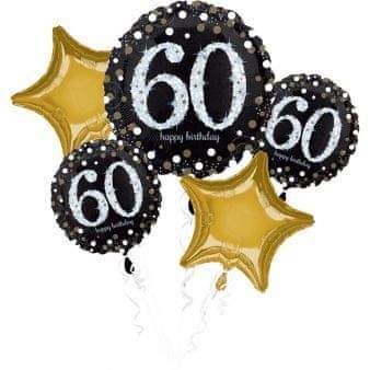 Amscan 60. narozeniny balónky sada 5 ks Amscan