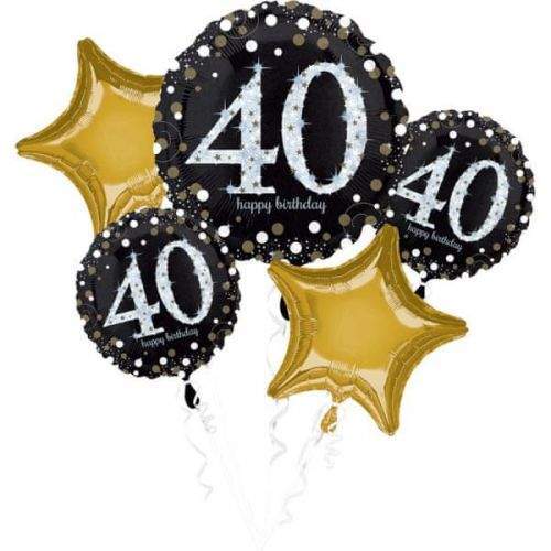 Amscan 40. narozeniny balónky sada 5 ks Amscan