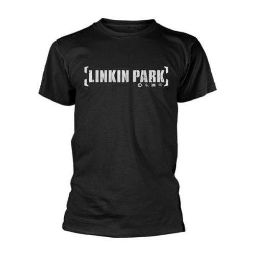 CurePink Pánské tričko Linkin Park: Bracket logo (2XL) černá bavlna