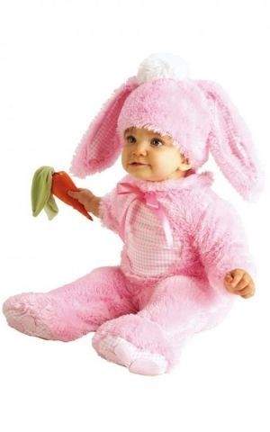 TM Toys Baby kostým - růžový králíček (6-12m)