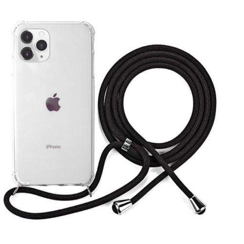 EPICO Nake String Case iPhone 11 Pro - bílá transparentní / černá 42310101300007
