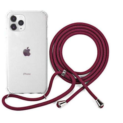 EPICO Nake String Case iPhone 11 Pro Max - bílá transparentní / červená 42510101400006