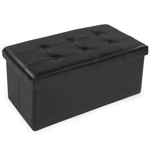 tectake Box skládací s úložným prostorem - černá