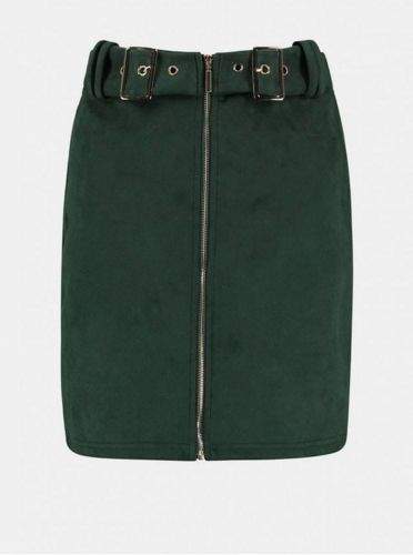 Haily´s zelená sukně v semišové úpravě XS
