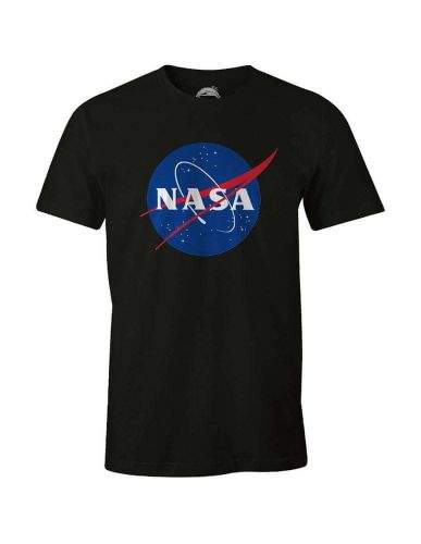 Grooters Pánské tričko NASA - Logo, černé Velikost: L