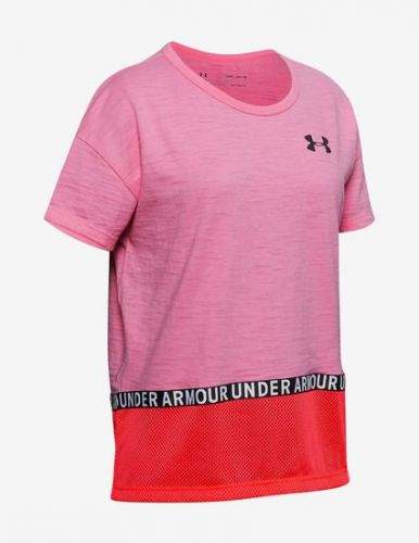 Under Armour Tričko Charged Cotton Taped SS T-Shirt-PNK XL