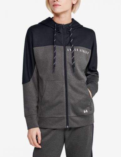 Under Armour Mikina Recover Knit FZ Hoodie-GRY M