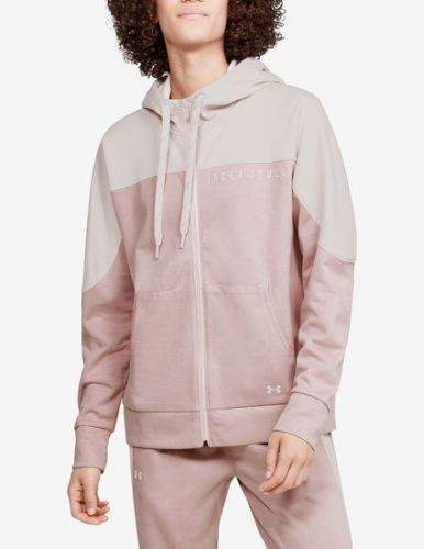 Under Armour Mikina Recover Knit FZ Hoodie-PNK M