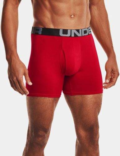 Under Armour Boxerky UA Charged Cotton 6in 3 Pack-RED XL