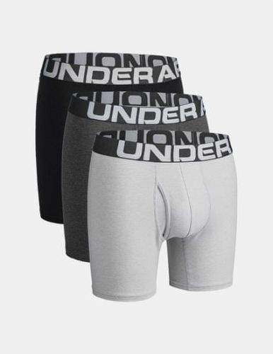 Under Armour Boxerky UA Charged Cotton 6in 3 Pack-GRY S
