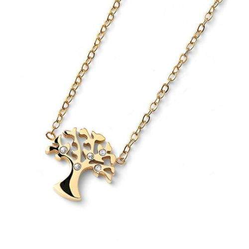 Oliver Weber Pozlacený náhrdelník Strom života Flourish 12153G