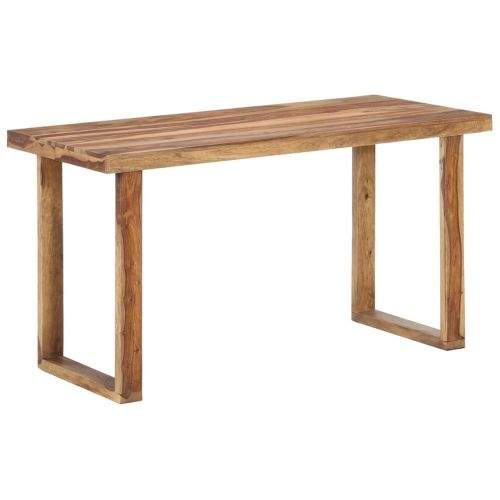 shumee Jídelní stůl 140 x 70 x 76 cm masivní sheeshamové dřevo