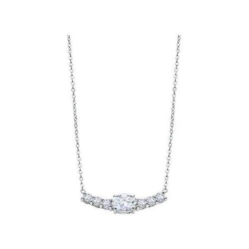 Lotus Silver Dechberoucí stříbrný náhrdelník s čirými zirkony LP2011-1/1 stříbro 925/1000