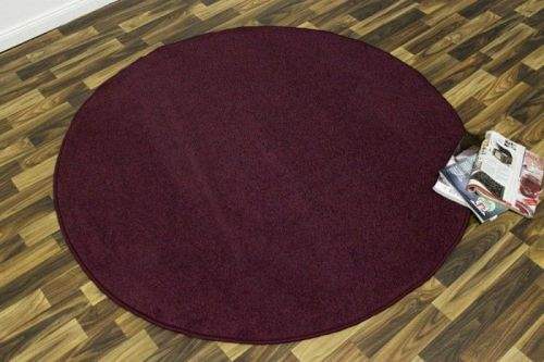Hanse Home AKCE: 200x200 (průměr) kruh cm Kusový koberec Nasty 102368 Brombeer Violett kruh 200x200 (průměr) kruh