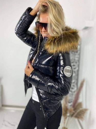 Milujtemodu Dokonalá zimní bunda s bohatým kožichem Velikosti oblečení: M, Barva aktualni: Černá