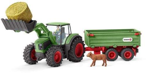 Schleich Traktor s vlekem 42379