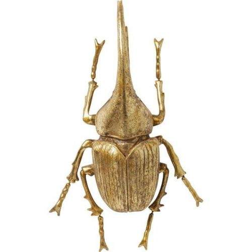 KARE Nástěnná dekorace Herkules Beetle - zlatá