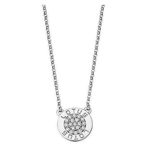 Lotus Silver Třpytivý stříbrný náhrdelník s čirými zirkony pro ženy LP1252-1/1 stříbro 925/1000