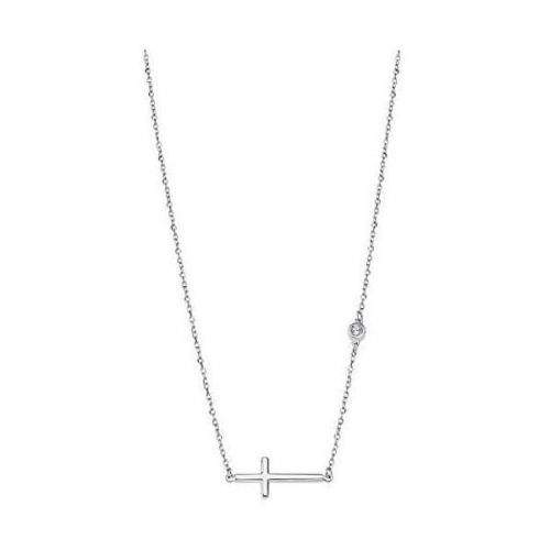 Lotus Silver Designový stříbrný náhrdelník s křížkem a čirým zirkonem LP1918-1/1 stříbro 925/1000