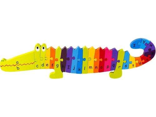 Orange Tree Toys Krokodýl- Puzzle s abecedou
