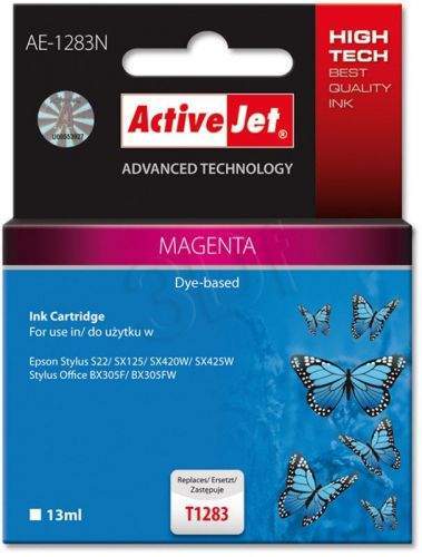 Action ActiveJet ink cartr. Eps T1283 Magenta S22/SX125/SX425 100% NEW AE-1283