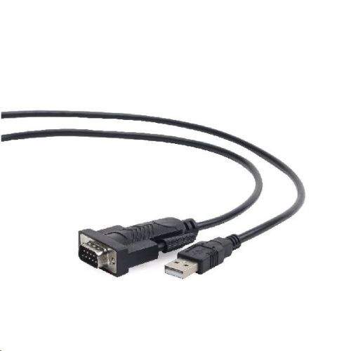 GEMBIRD Kabel CABLEXPERT adapter USB-serial 1,5m 9 pin (com), černý