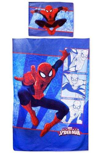 SETINO Dětské povlečení "Spider-man" - 140x200, 70x90 modrá